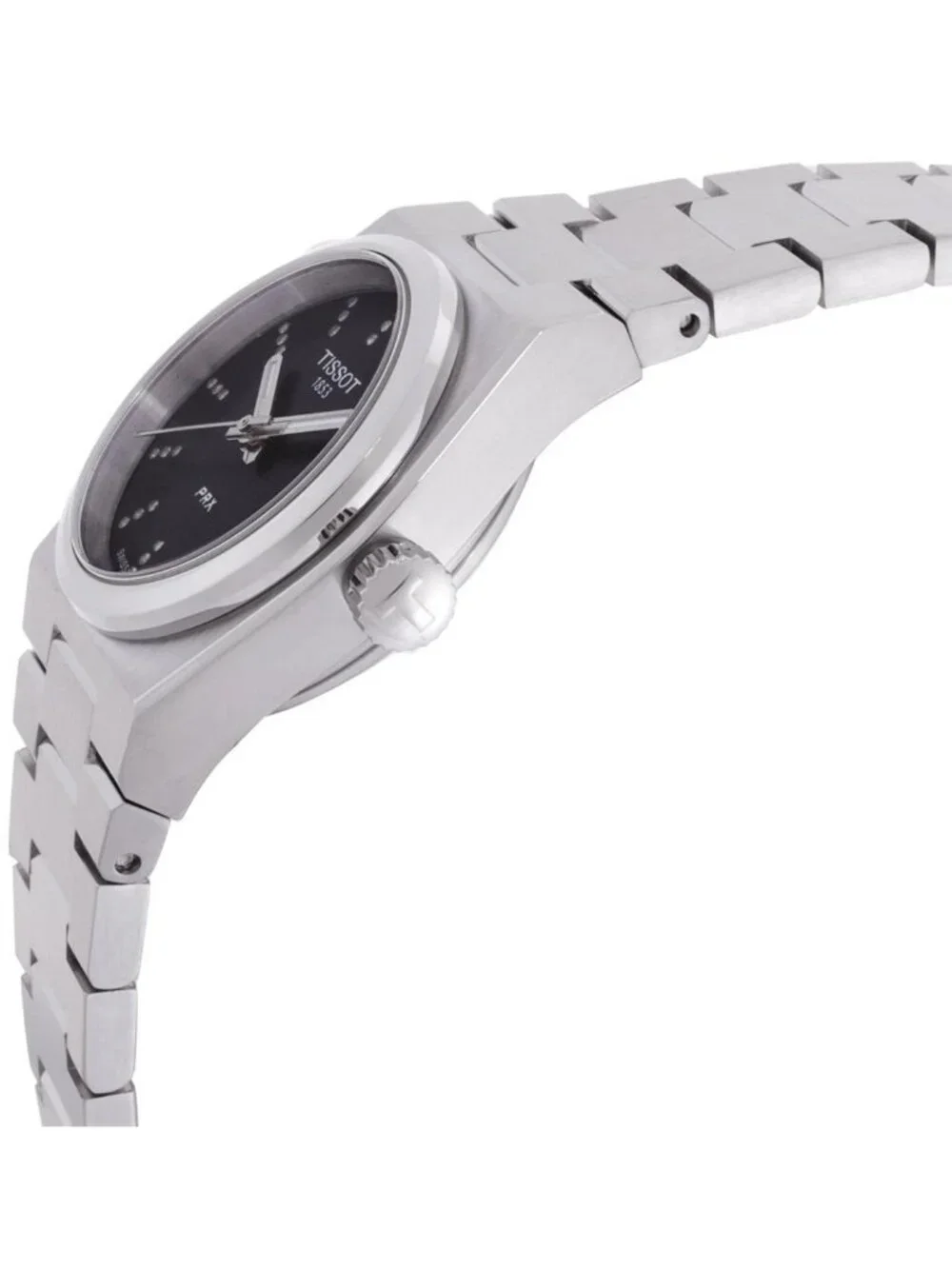 NWT Tissot PRX Quartz Diamond Black Dial Ladies Watch